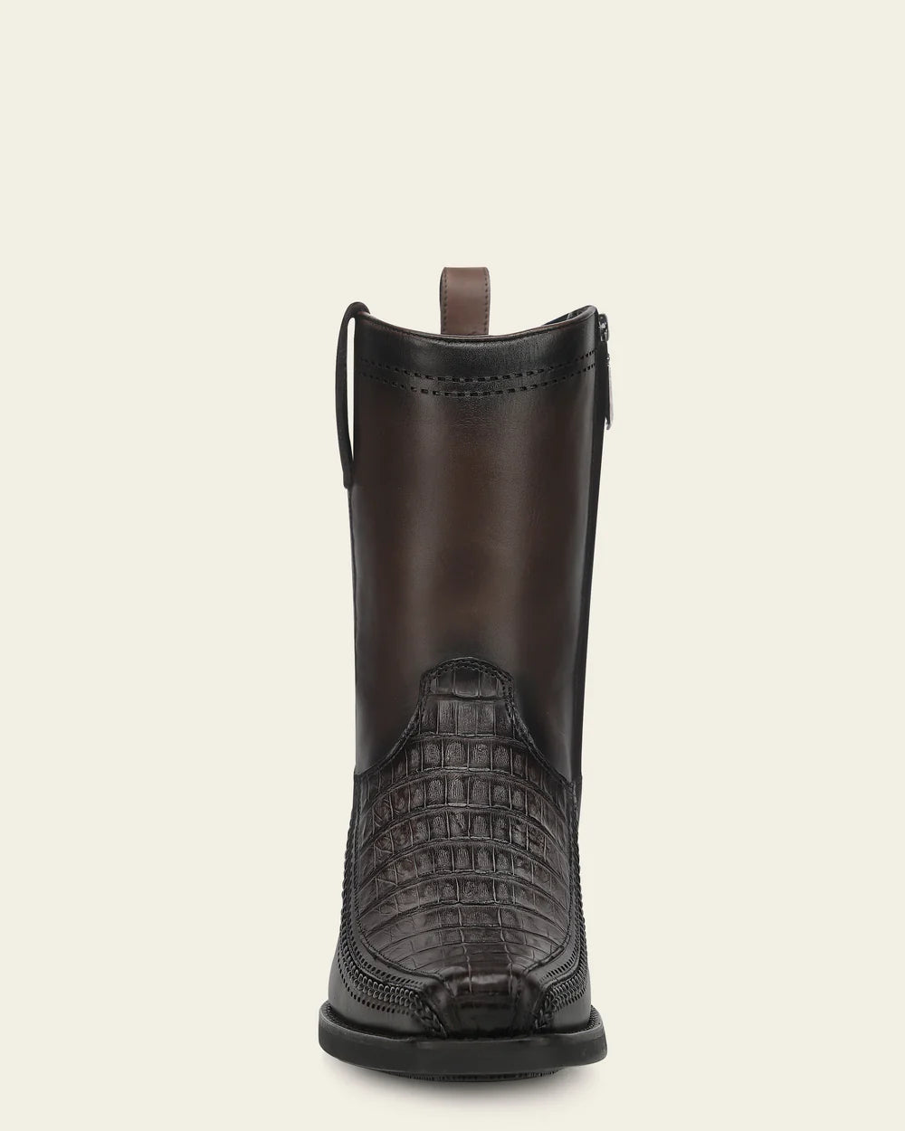 1J4JFY - Cuadra Gray Dress Cowboy Fuscus Zip Ankle Boots for Men