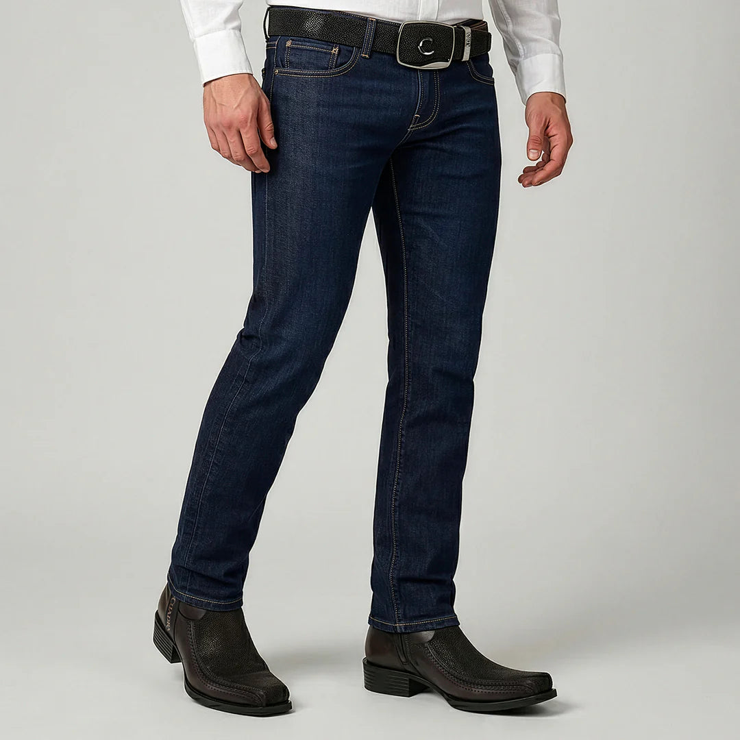 1J4JMA - Cuadra Chocolate Dress Cowboy Stingray Leather Zip Ankle