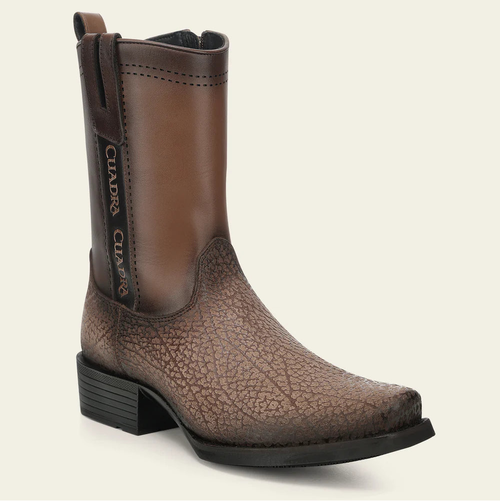 1J4KBN - Cuadra Honey Dress Cowboy Bison Leather Boots for Men