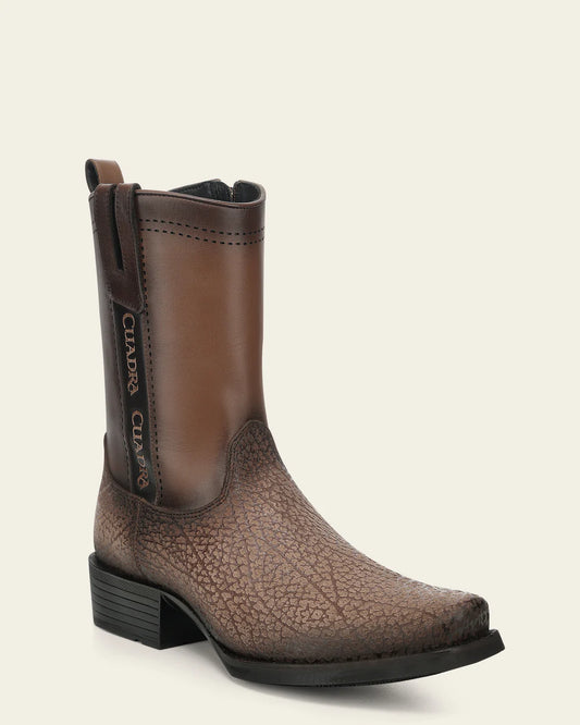 1J4KBN - Cuadra honey dress cowboy bison leather boots for men