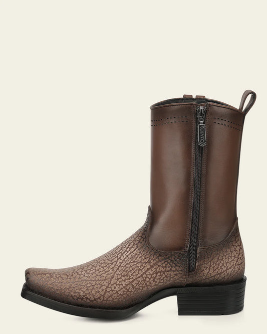 1J4KBN - Cuadra honey dress cowboy bison leather boots for men