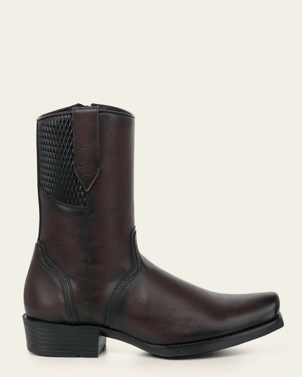 1J4LRS - Cuadra Brown Cowhide Leather Zip Ankle Boots for Men