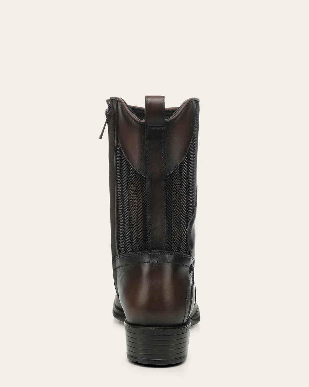 1J4MBN - Cuadra brown casual fashion bison leather zip mid-calf boots for men