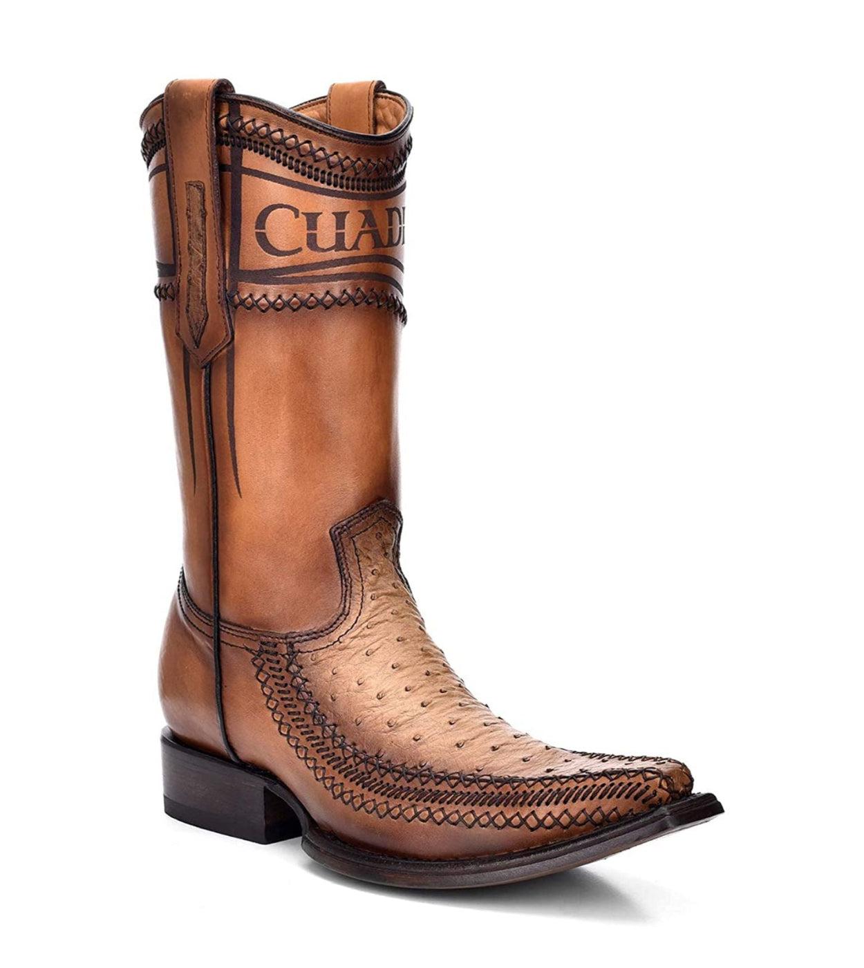 1B1AA1 - Cuadra orix casual fashion cowboy ostrich leather boots for men-CUADRA-Kuet-Cuadra-Boots
