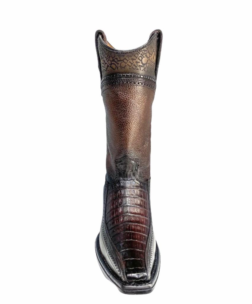 1B1DFY - Cuadra brown dress cowboy caiman boots for men-Kuet.us