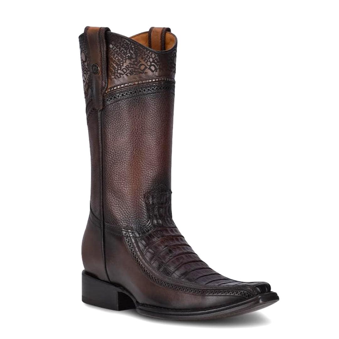 1B1DFY - Cuadra brown dress cowboy caiman boots for men-Kuet.us