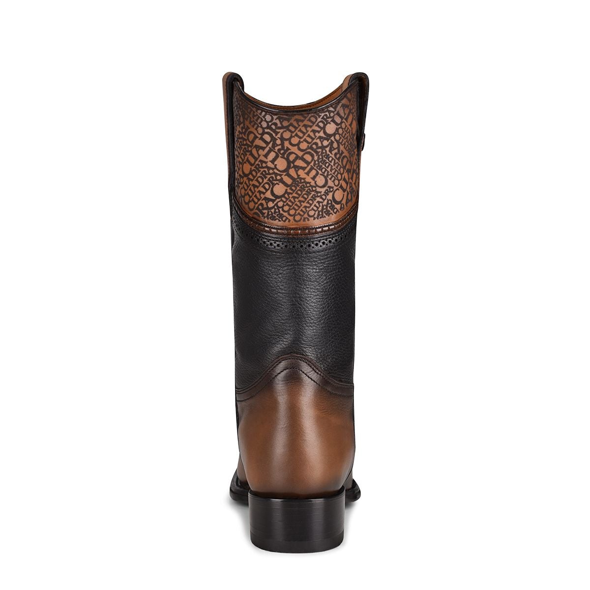 1B1DPT - Cuadra black casual cowboy ostrich leg leather boots for men-CUADRA-Kuet-Cuadra-Boots