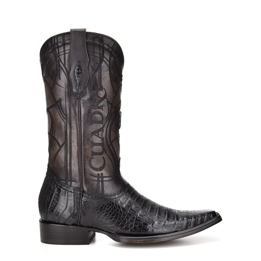 1B1NFY - Cuadra black dress cowboy caiman leather boots for men-Kuet.us