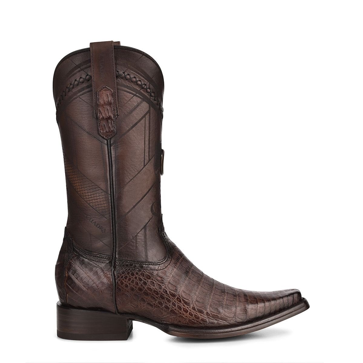 1B2FFY - Cuadra brown dress cowboy caiman leather boots for men-Kuet.us