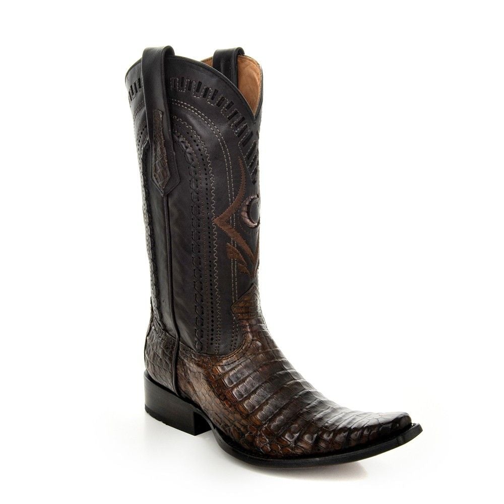 1B41FY - Cuadra smoke casual fashion cowboy exotic caiman boots for men-Kuet.us