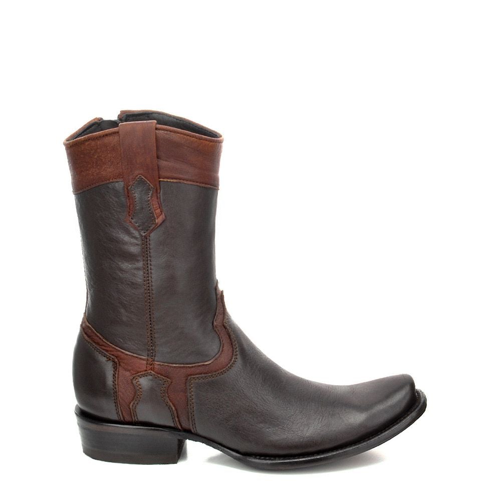 1J06MK - Cuadra mocha casual fashion cowhide leather ankle boots for men-CUADRA-Kuet-Cuadra-Boots