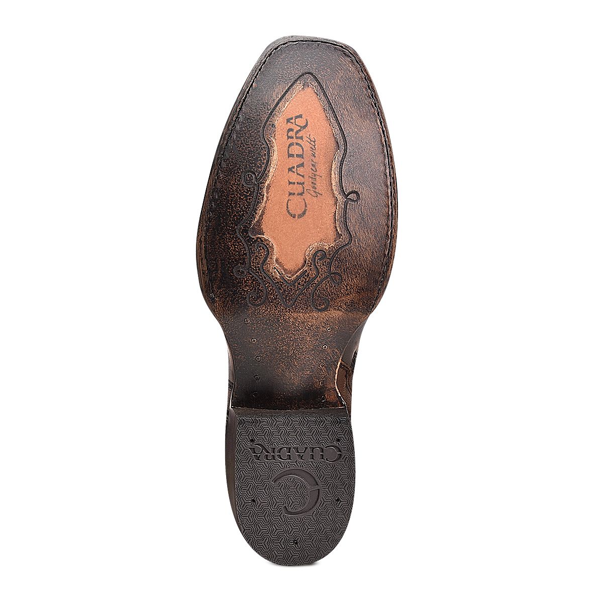 1J06MK - Cuadra mocha casual fashion cowhide leather ankle boots for men-Kuet.us