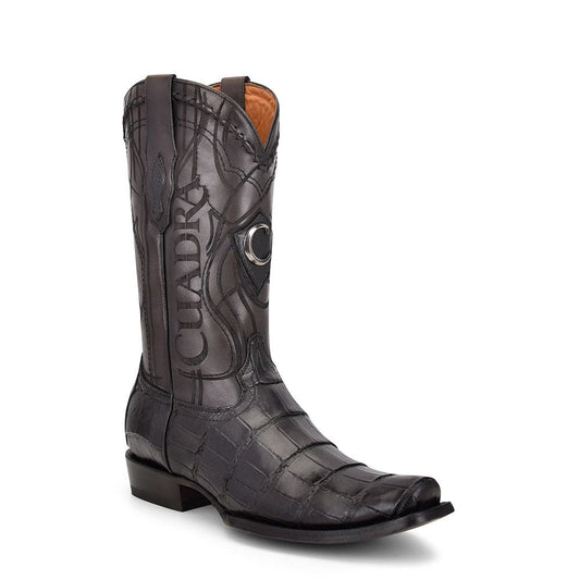 1J1NAL - Cuadra black dress cowboy exotic alligator leather boots for men-Kuet.us
