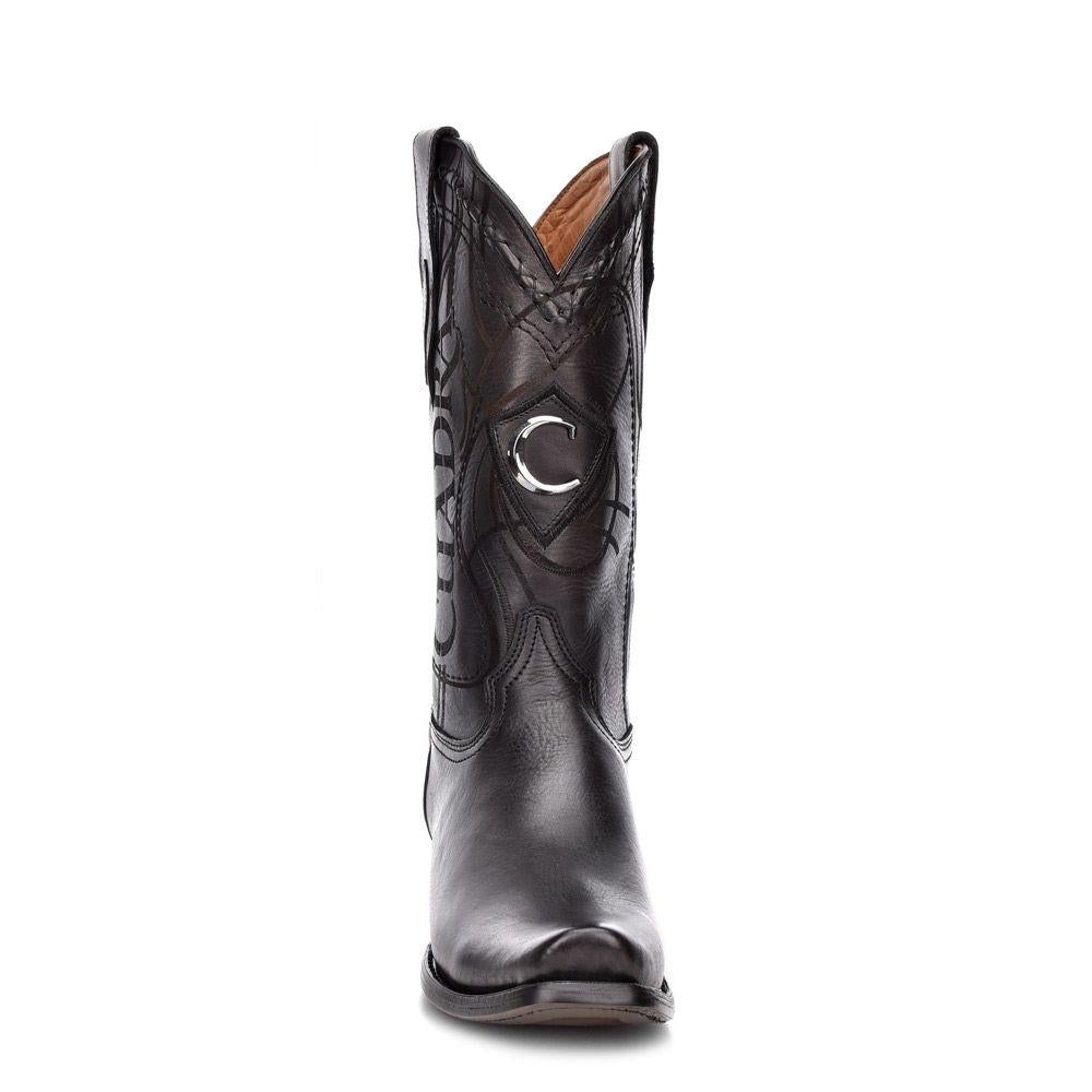 1J1NRS - Cuadra black casual fashion cowhide cowboy leather boots for men-CUADRA-Kuet-Cuadra-Boots