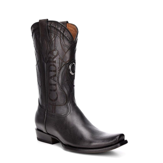 1J1NRS - Cuadra black casual fashion cowhide cowboy leather boots for men-Kuet.us