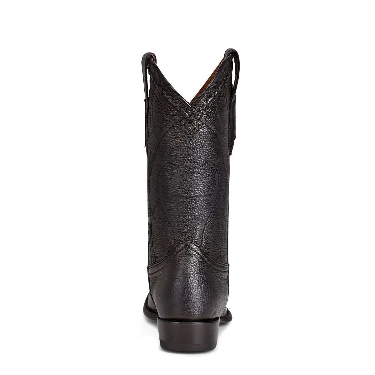 1J1NVE - Cuadra black casual fashion cowboy deer leather boots for men-CUADRA-Kuet-Cuadra-Boots