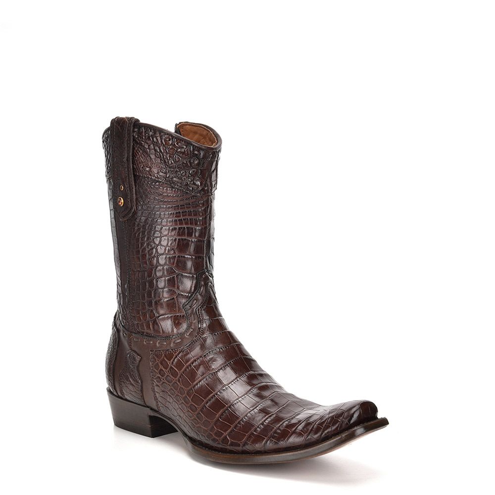 1J28AL - Cuadra honey cowboy and western full alligator leather boots for men-Kuet.us