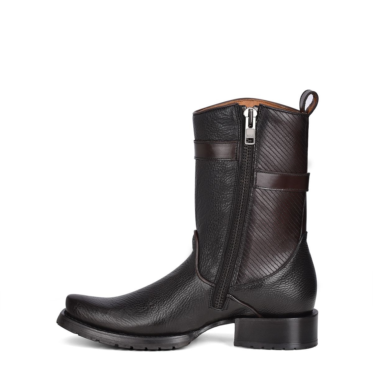 1J2JRS - Cuadra black casual fashion cowhide leather ankle boots for men-CUADRA-Kuet-Cuadra-Boots