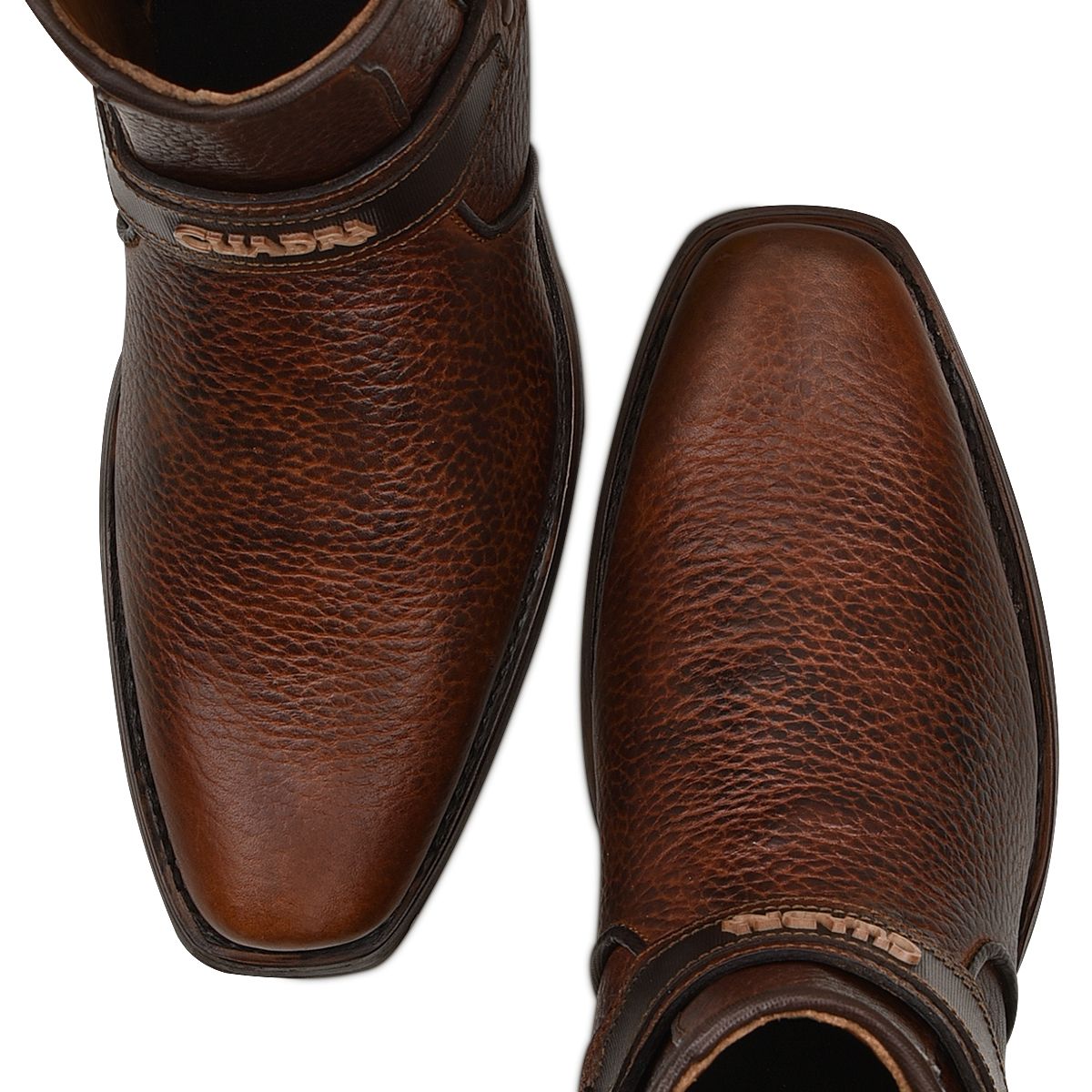 1J2LRS - Cuadra brown fashion cowboy cowhide ankle boots for men.-CUADRA-Kuet-Cuadra-Boots