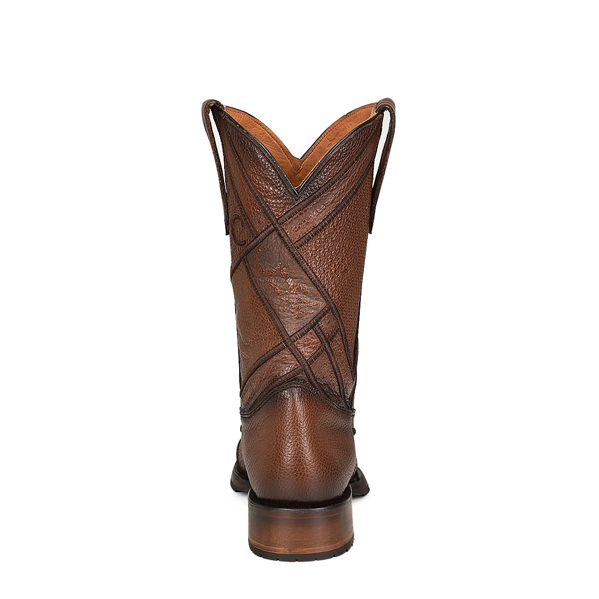 1J2MRS - Cuadra brown casual cowboy cowhide leather boots for men-Kuet.us