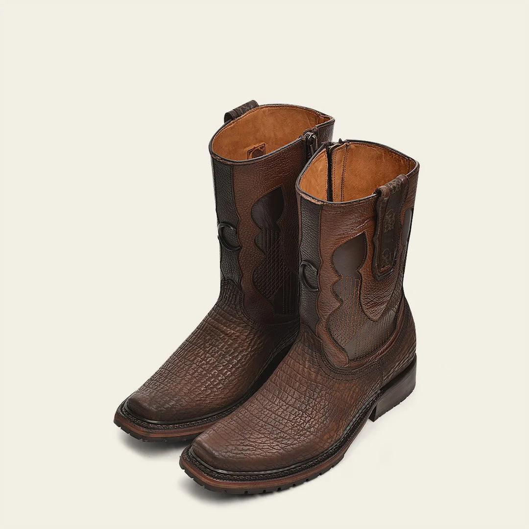 Cuadra tobacco casual cowboy shark boots for men