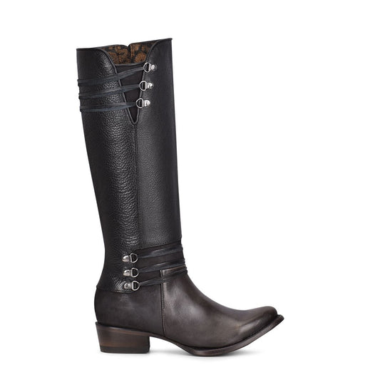 1X2DCS - Cuadra grey fashion Paris Texas cowhide leather boots for women-Kuet.us