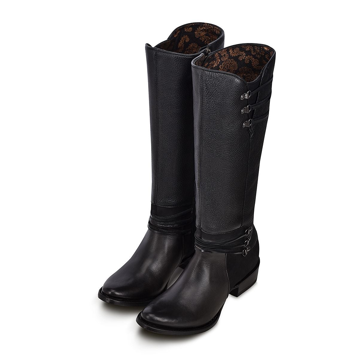 1X2DCS - Cuadra grey fashion Paris Texas cowhide leather boots for women-CUADRA-Kuet-Cuadra-Boots