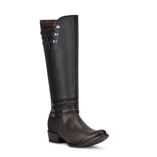 1X2DCS - Cuadra grey fashion Paris Texas cowhide leather boots for women-Kuet.us