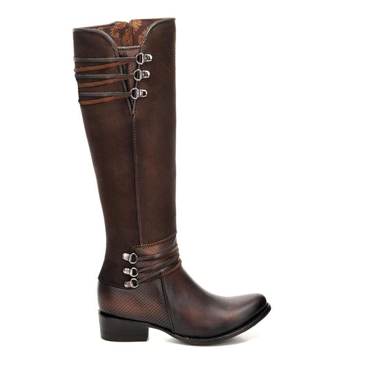 1X2DCS - Cuadra mocha fashion Paris Texas cowhide leather boots for women-Kuet.us