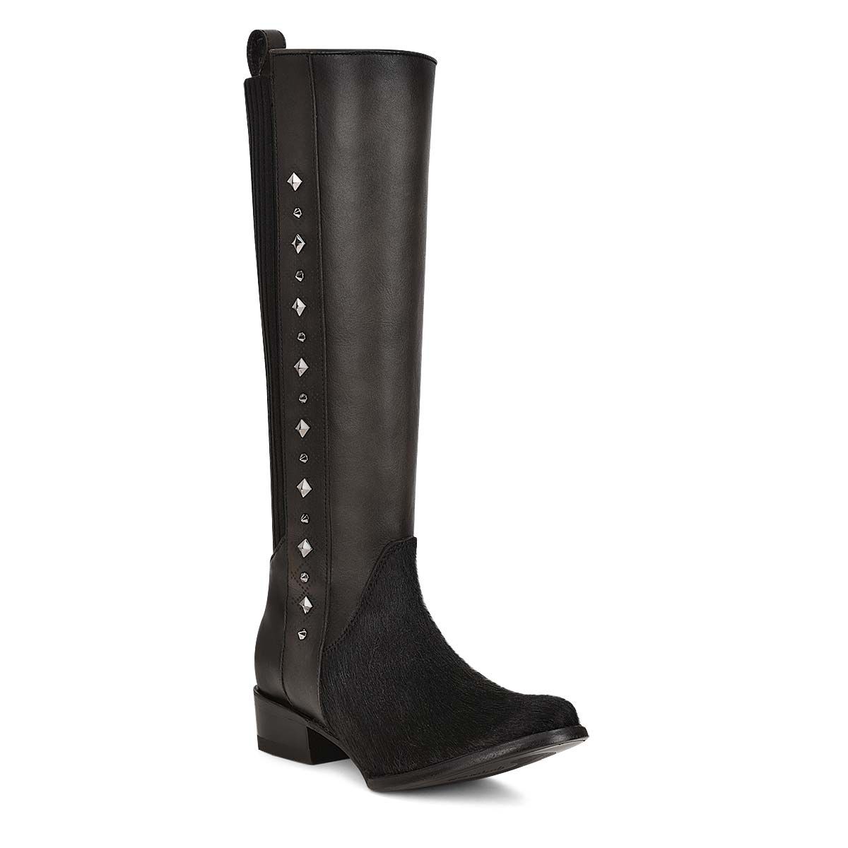 1X4FRP - Cuadra black casual fashion cowhide leather jockey boot for woman-Kuet.us