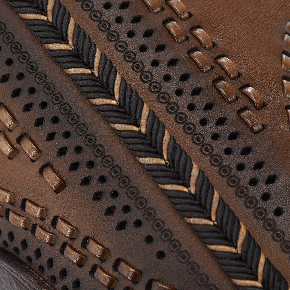 1X4IRS - Cuadra brown leather stitched tall boots for women