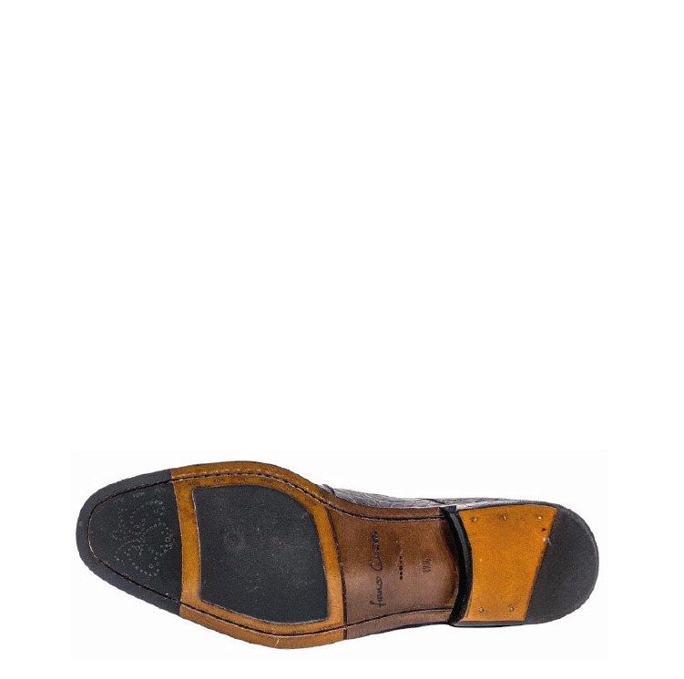21FLPLP - Cuadra gray dress alligator leather monk strap shoes for men-Kuet.us