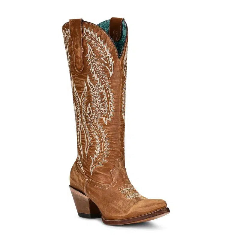 A4216 - M Corral SAND western cowgirl leather boots for women-Kuet.us