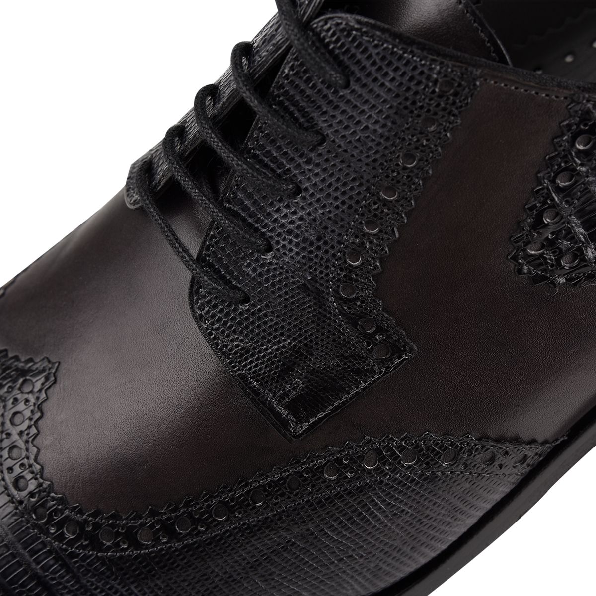 23NLTBV - Cuadra gray fashion dress lizard wing tip derby shoes for men-FRANCO CUADRA-Kuet-Cuadra-Boots
