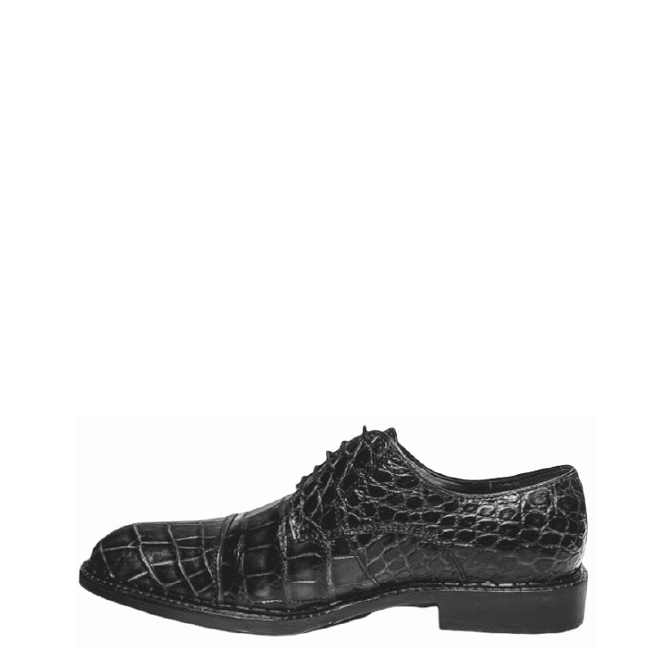 29FLPLP - Cuadra black dress classic alligator derby shoes for men-FRANCO CUADRA-Kuet-Cuadra-Boots