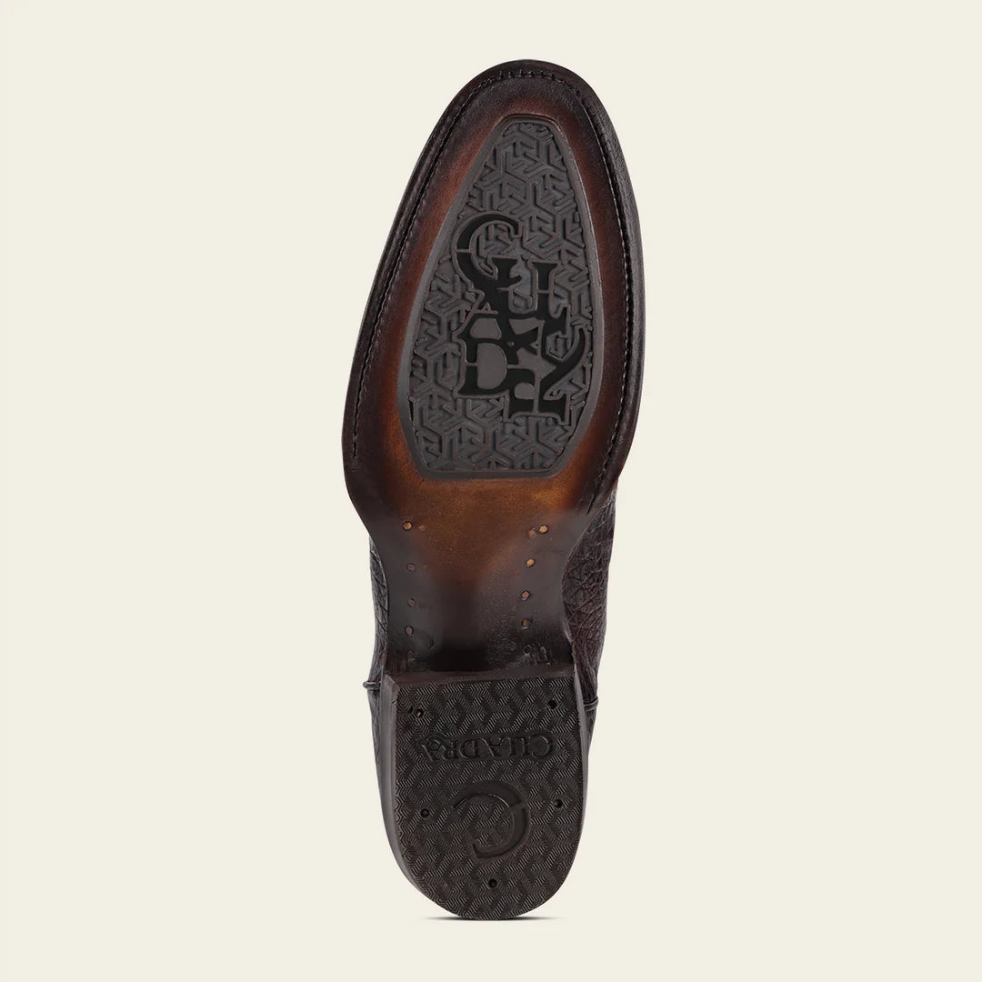 2H0AFY - Cuadra Brown Dress Cowboy Caiman Leather Boots for Men