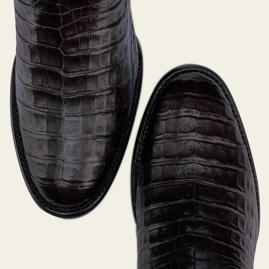 2H0AFY - Cuadra Brown Dress Cowboy Caiman Leather Boots for Men