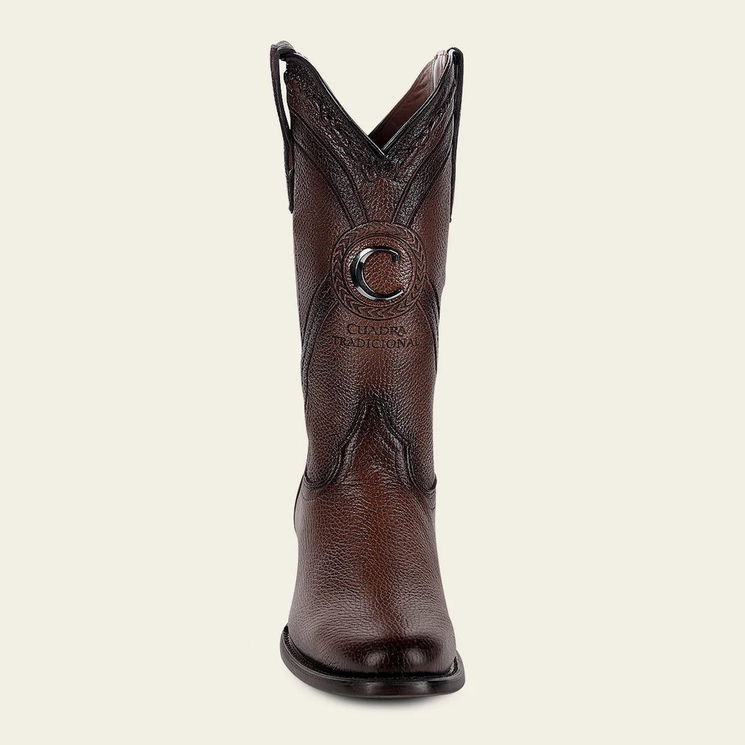 2H0AVE - Cuadra honey dress cowboy deer leather boots for men