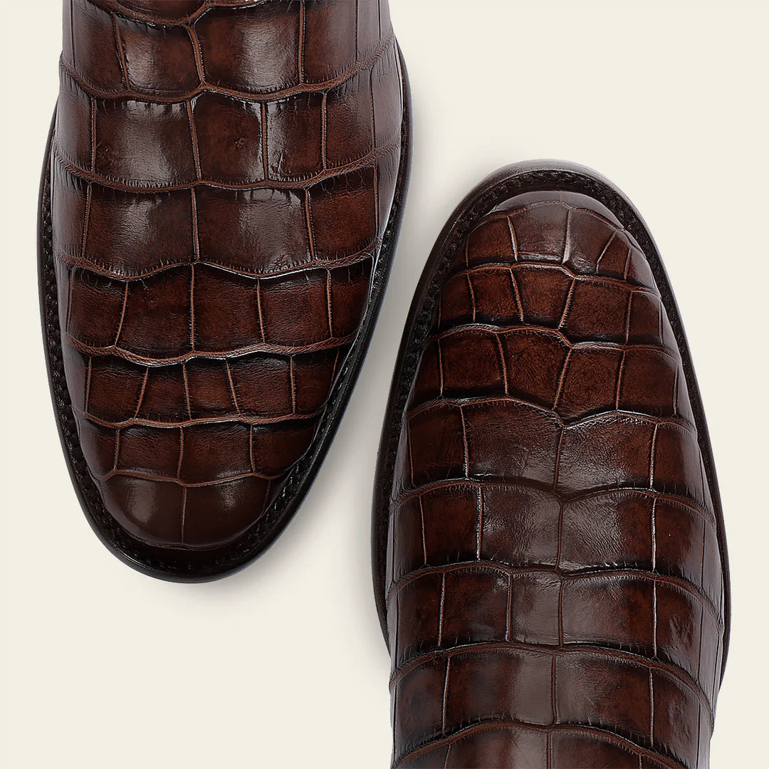 2H56AL - Cuadra honey dress cowboy alligator boots for men