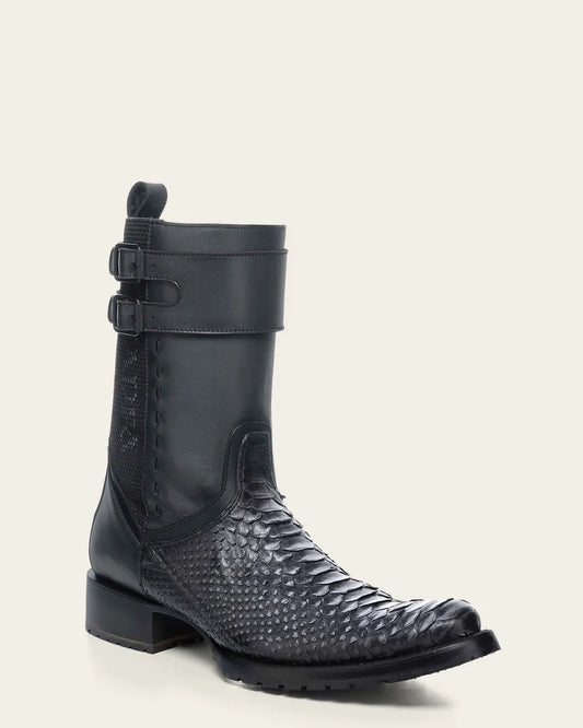 2T57PH - Cuadra gray vintage cowboy python boots for men