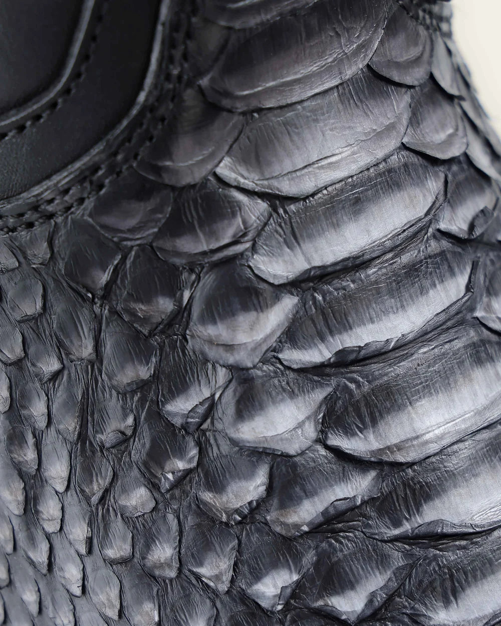 2T57PH - Cuadra gray vintage fashion cowboy python skin mid boots for men
