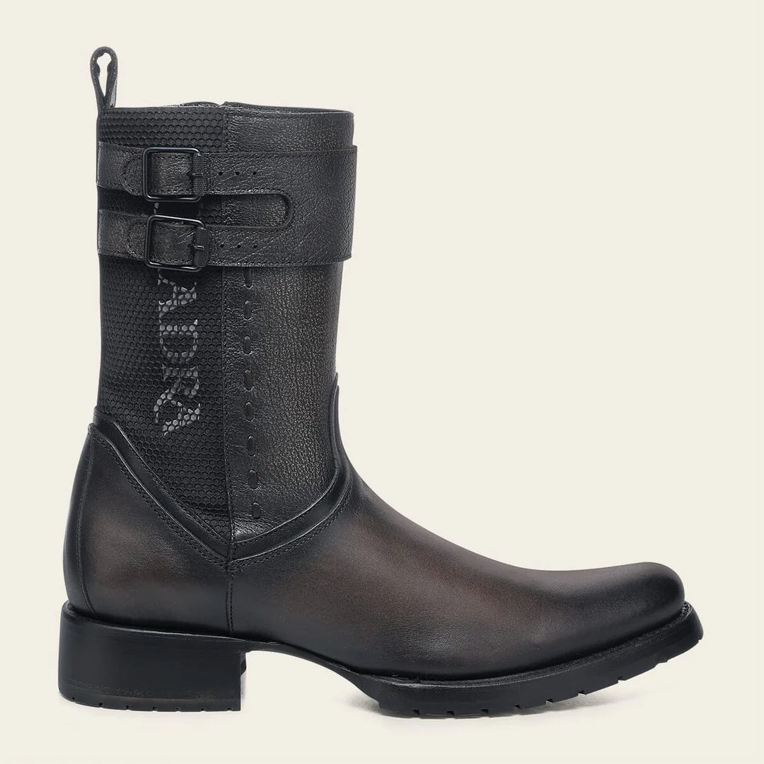 2T57RS - Cuadra Brown Vintage Fashion Cowboy Cowhide Leather Mid