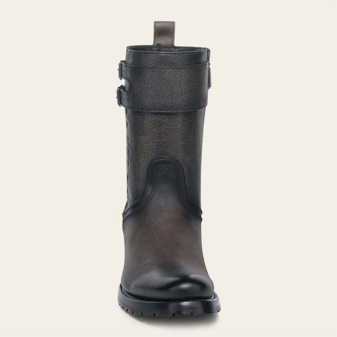 2T57RS - Cuadra brown vintage fashion cowboy cowhide leather mid boots for men