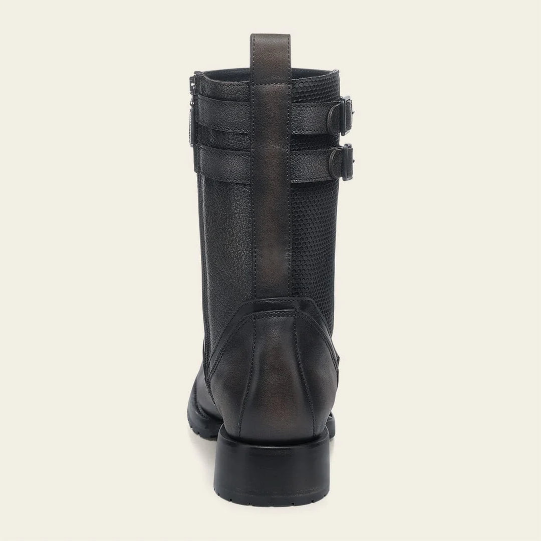 2T57RS - Cuadra brown vintage fashion cowboy cowhide leather mid boots for men