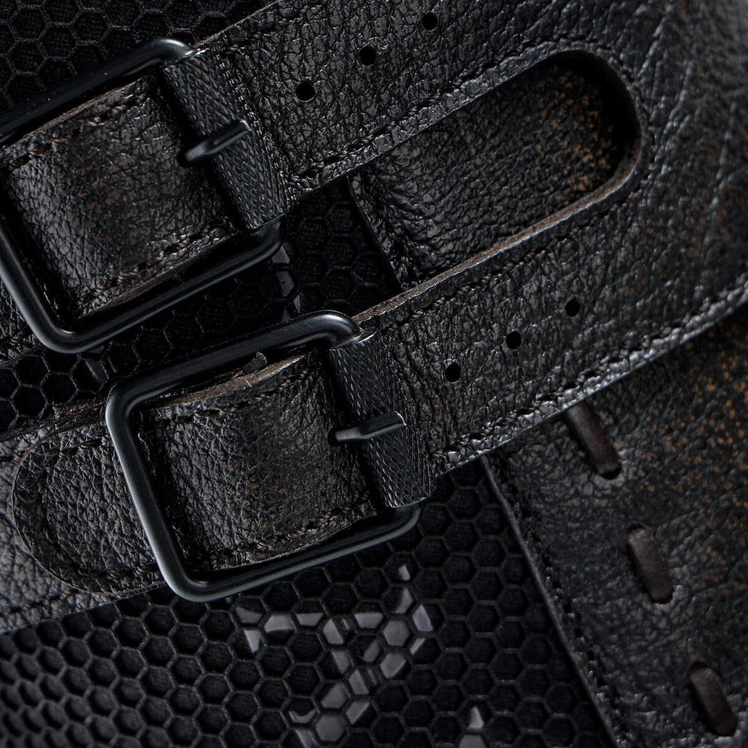 2T57RS - Cuadra brown vintage fashion cowboy cowhide leather mid boots for men