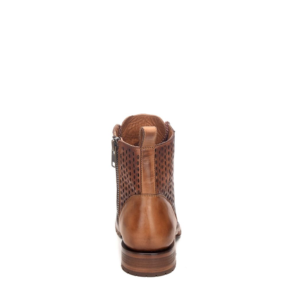 2E49EL - Cuadra tobacco casual vintage fashion elephant ankle boots for men-Kuet.us
