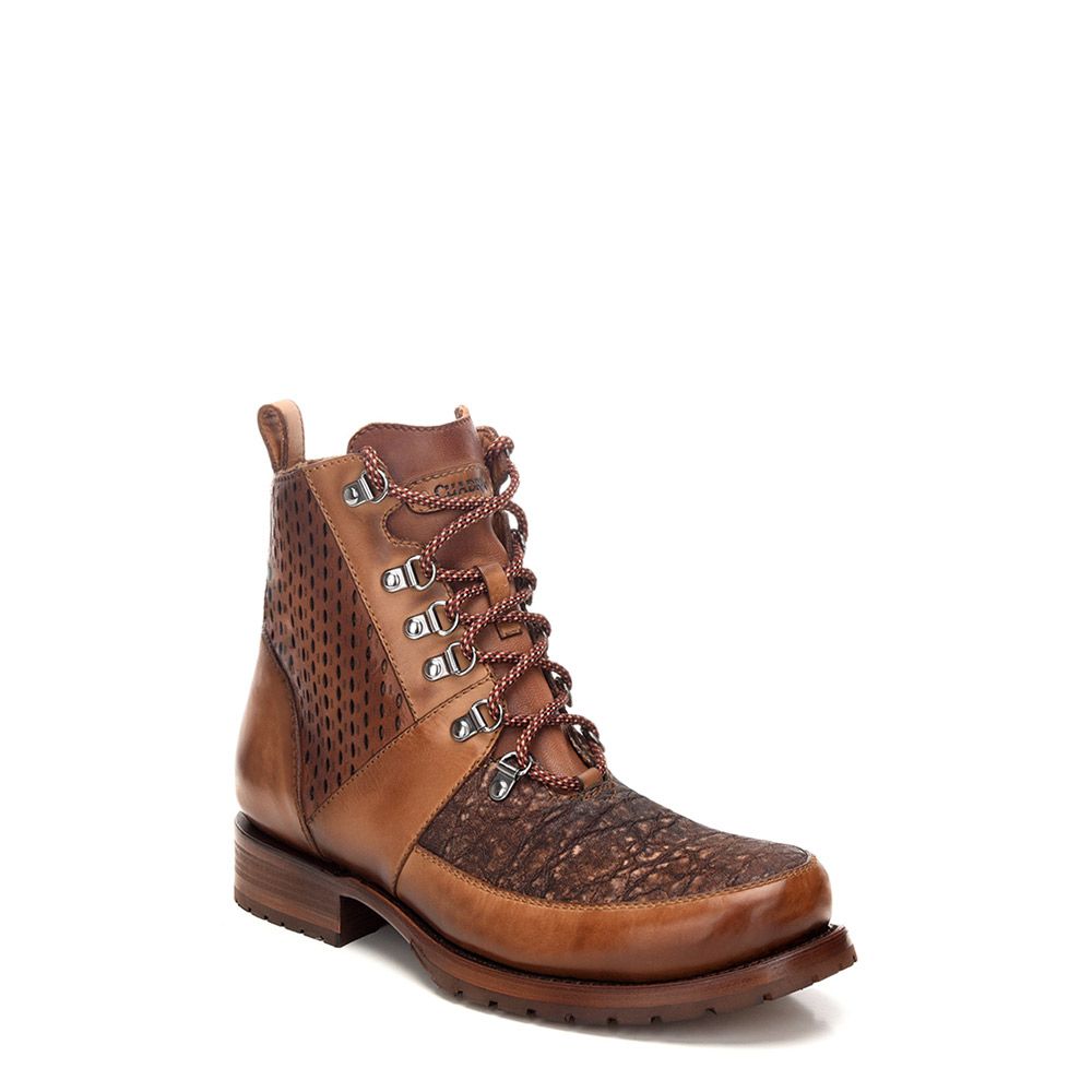2E49EL - Cuadra tobacco casual vintage fashion elephant ankle boots for men-CUADRA-Kuet-Cuadra-Boots
