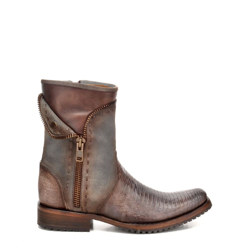 2T33LT - Cuadra oxford vintage fashion cowboy lizard ankle boots for men-Kuet.us