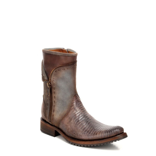 2T33LT - Cuadra oxford vintage fashion cowboy lizard ankle boots for men-Kuet.us