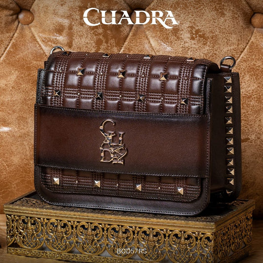 BOD57RS - Cuadra brown bag in cowhide leather for woman.